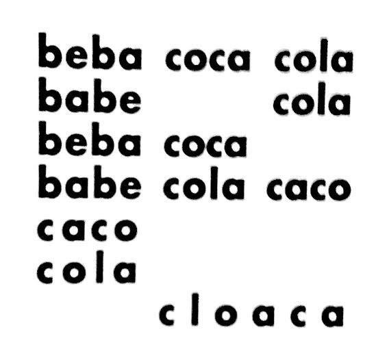Figura 5: beba coca cola. (PIGNATARI, 2004a, p.128).